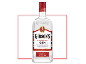 "Gibson’s London Dry Gin bottle – Premium gin available online with fast delivery from The V Bar in Nairobi."